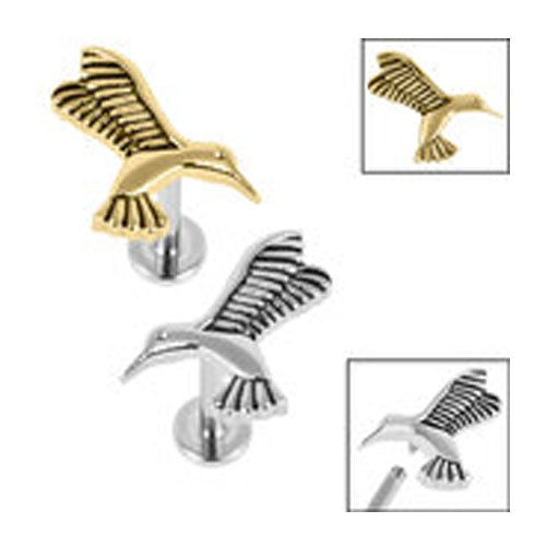 Ti Labret - Humming bird – Obsidian Body Piercing