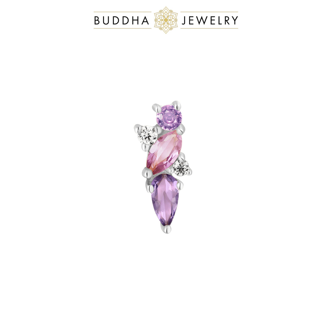 Visionary - Amethyst + Pink Sapphire/White Gold
