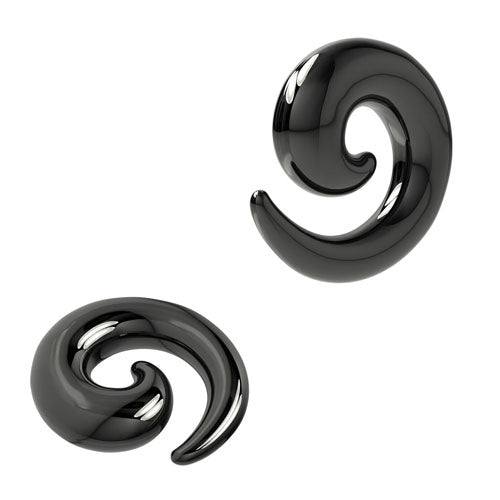 Black 316L Surgical Steel Spiral