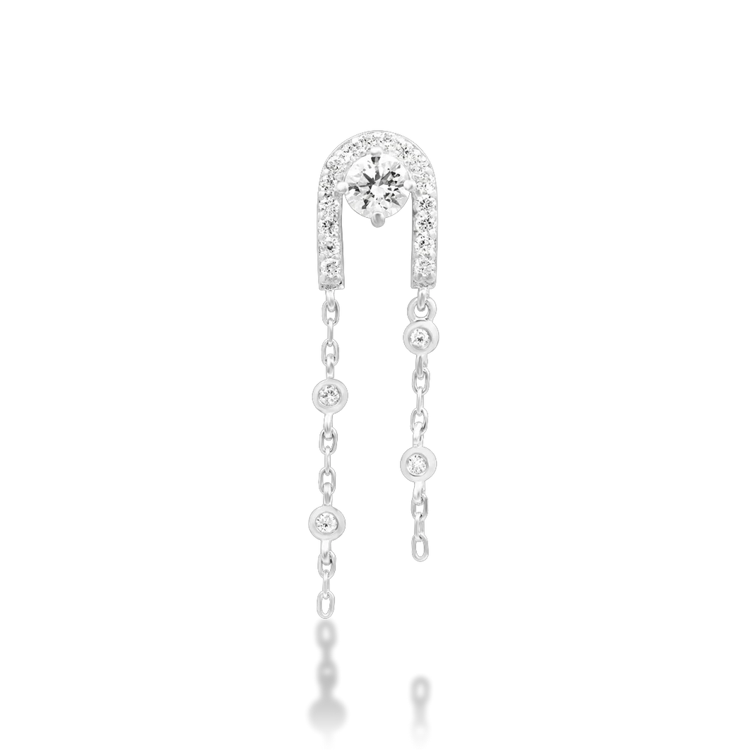 Junipurr Serena - White Gold For healed Piercings