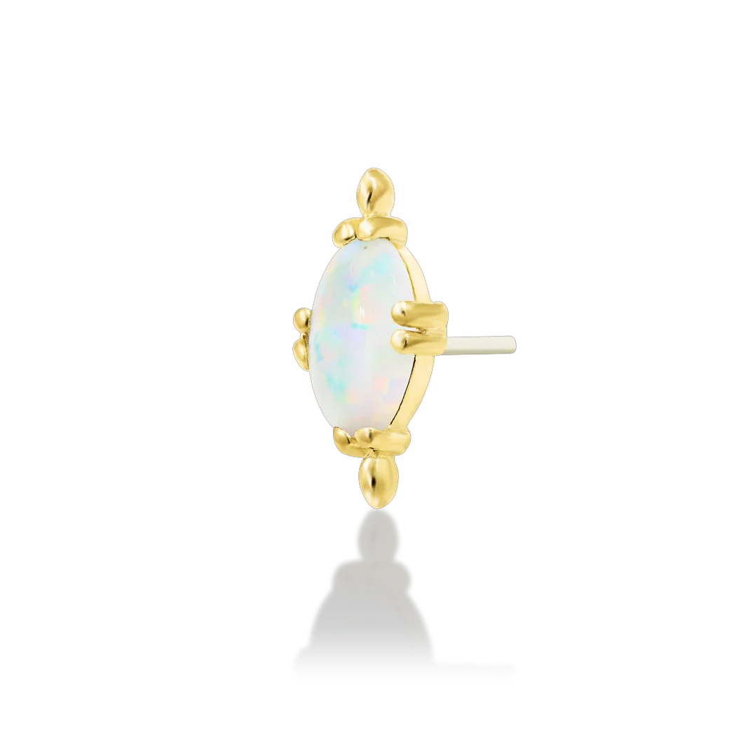 Junipurr Xara - Yellow Gold/Synthetic Opal