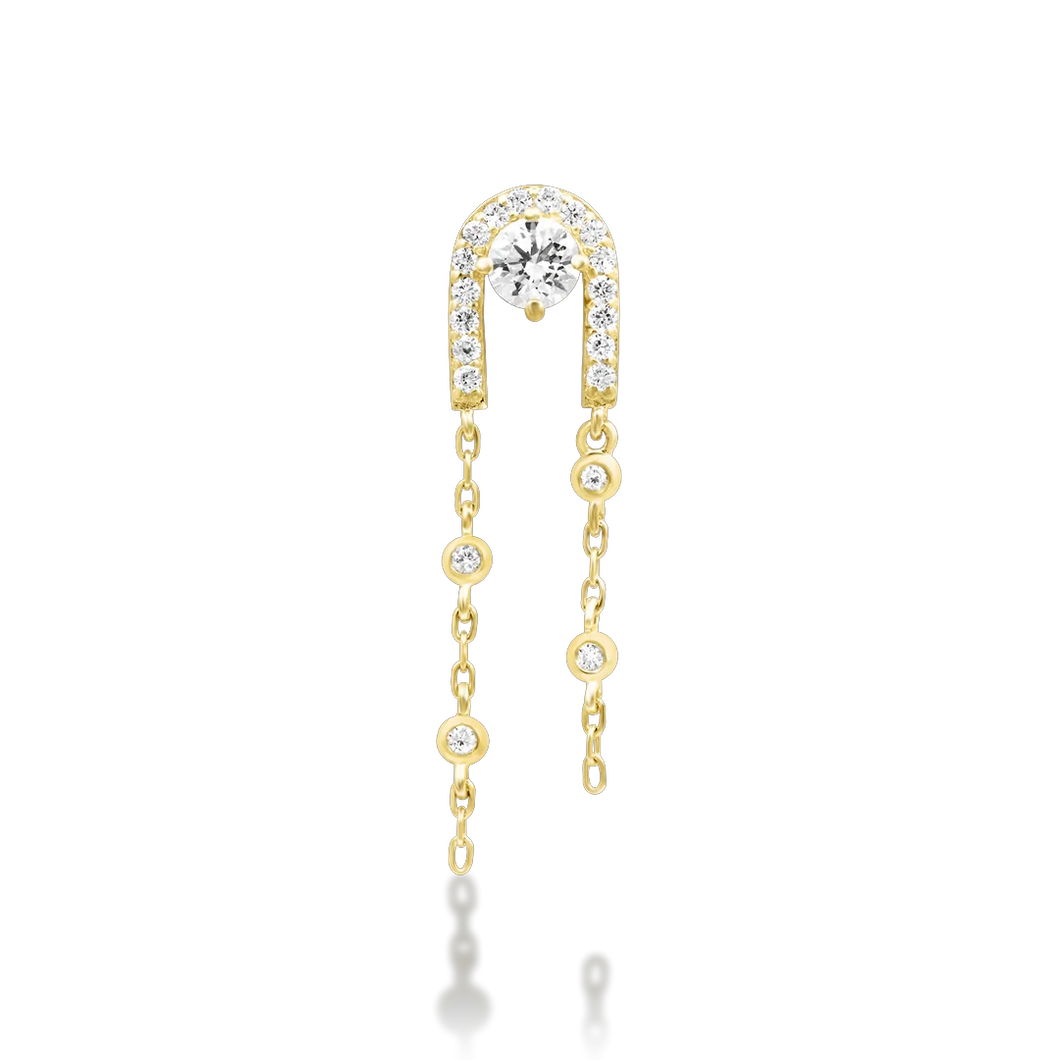 Junipurr Serena - Yellow Gold For healed Piercings