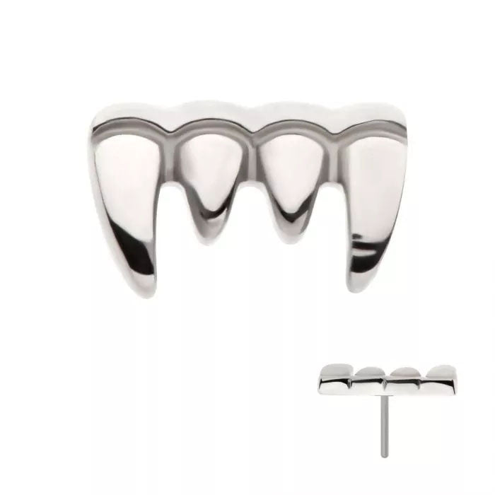 Fangs push fit top Titanium labret