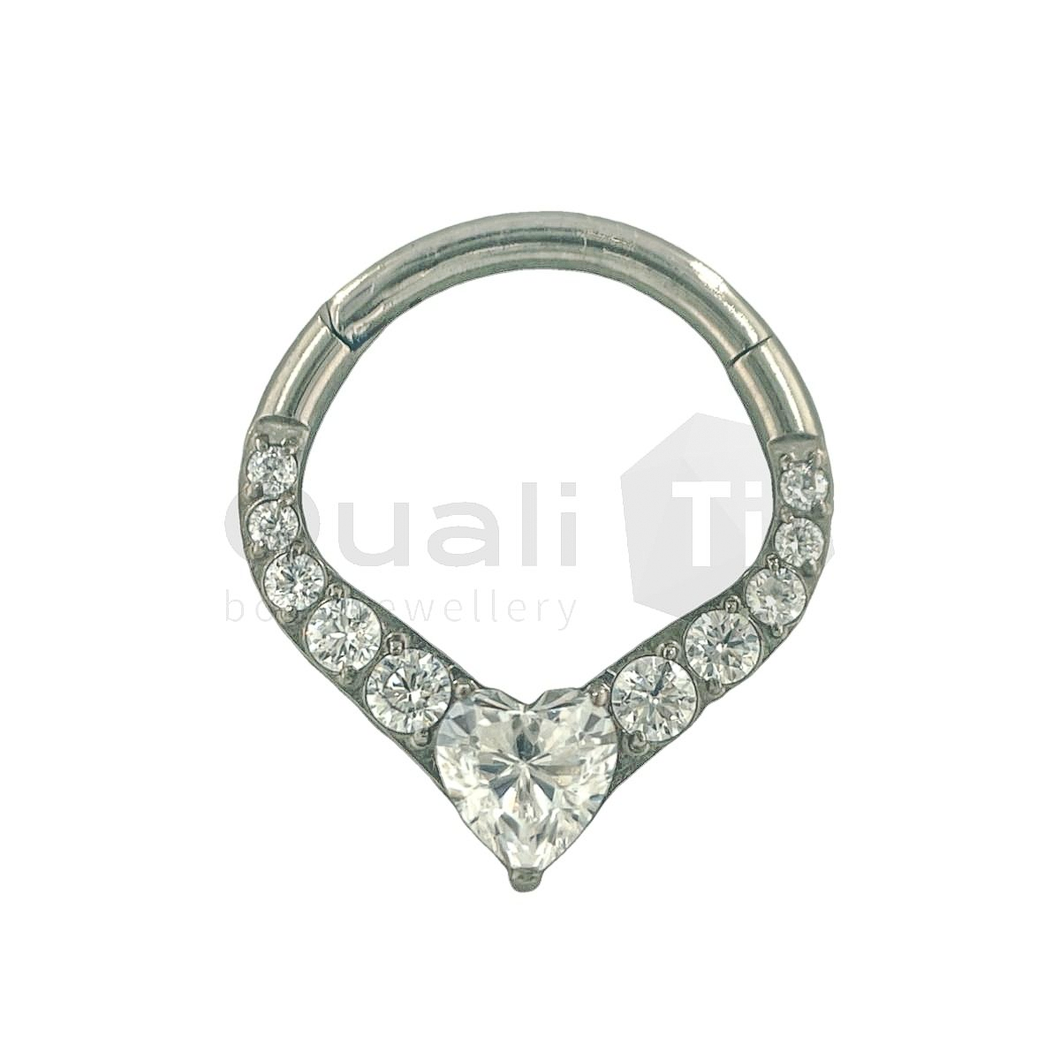 'Heart-Throb' Hinged Segment Ring