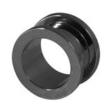 Black 316L steel two piece tunnels