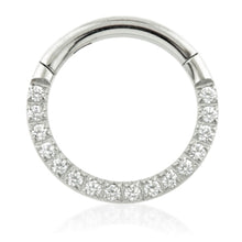 Load image into Gallery viewer, Initial Piercing - Crystal Hinged Ring
