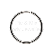 Load image into Gallery viewer, Nose ring - Titanium 0.8x7,8,8.5 or 9mm
