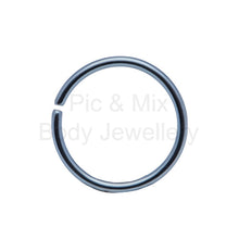 Load image into Gallery viewer, Nose ring - Titanium 0.8x7,8,8.5 or 9mm
