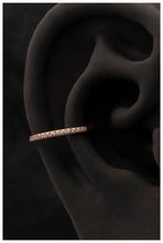 Load image into Gallery viewer, Rose, Rainbow or HP Pave titanium Conch Rings 1.2x10 or 12mm
