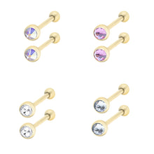 Load image into Gallery viewer, Initial Piercing - Titanium Gold PVD Straight Barbells
