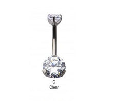 Load image into Gallery viewer, Initial Piercing - 24K Gold Plate or High Polish Belly Bar
